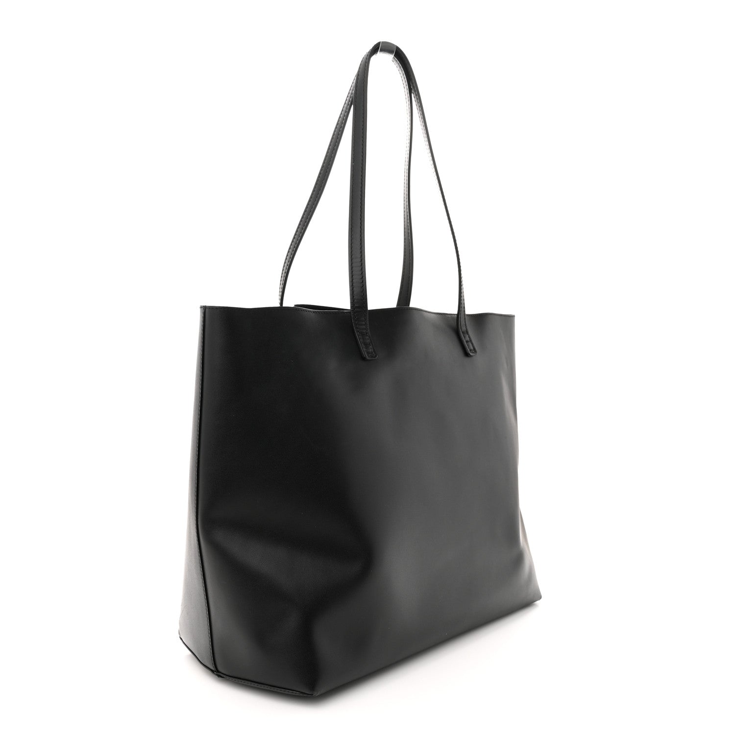 Fendi Vitello Ginevra Elaphe Monster Eyes Shopping Tote Black Naturale 3 of 14