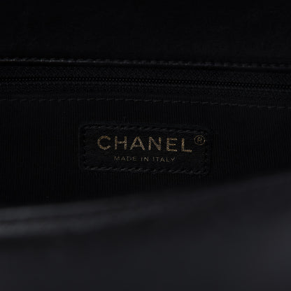 Chanel Lambskin Quilted Large Boy Flap Black 8 of 10