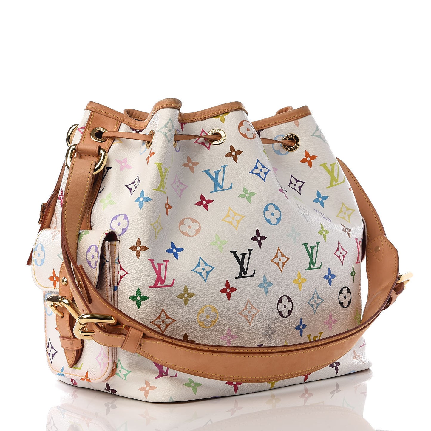 Monogram Multicolor Petit Noe White
