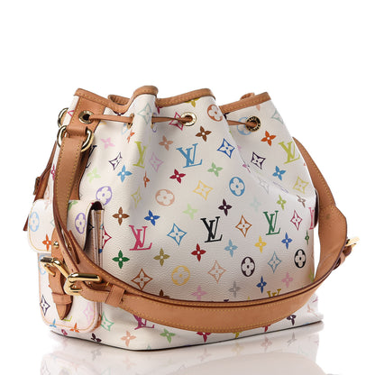 Louis Vuitton Monogram Multicolor Petit Noe White 2 of 9