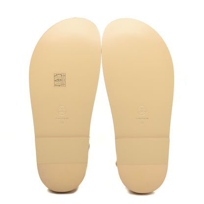 Chanel Braided Fabric Velcro Dad Sandals 39 Beige 6 of 11