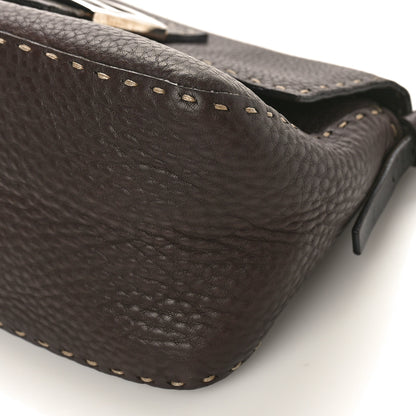 Fendi Calfskin Romano Selleria Mini Mama Baguette Brown 8 of 8