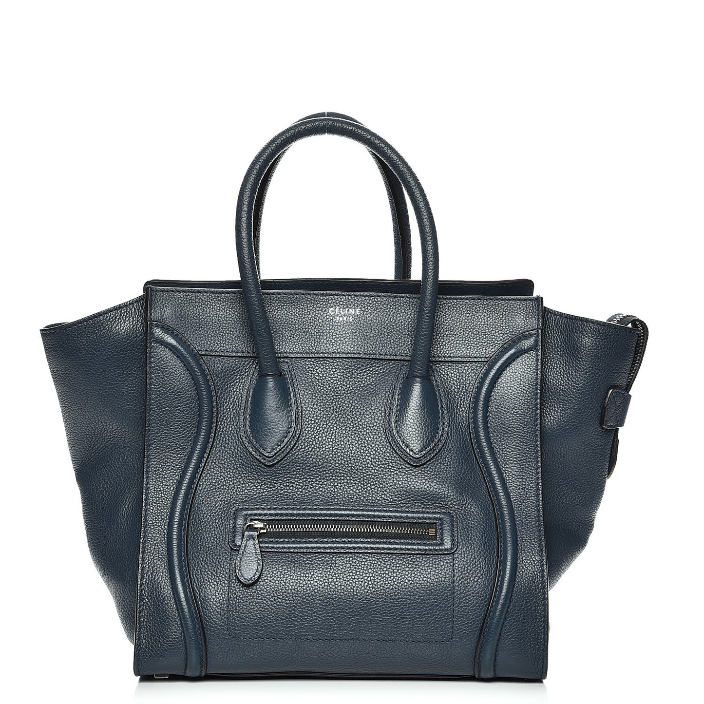 Drummed Calfskin Mini Luggage Orage