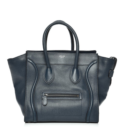 Celine Drummed Calfskin Mini Luggage Orage 1 of 10