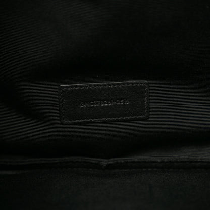Saint Laurent Calfskin Crocodile Embossed Document Holder Black 6 of 7