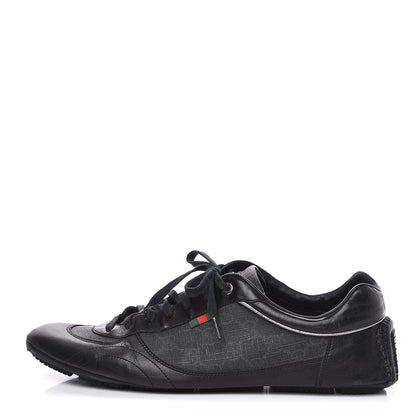 Gucci GG Supreme Monogram Mens Sneakers 10 Black 1 of 11