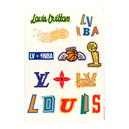 Louis Vuitton X NBA Plexiglass Monogram Basketball Hoop and Mini Basketball Transparent Gold Orange 5 of 5