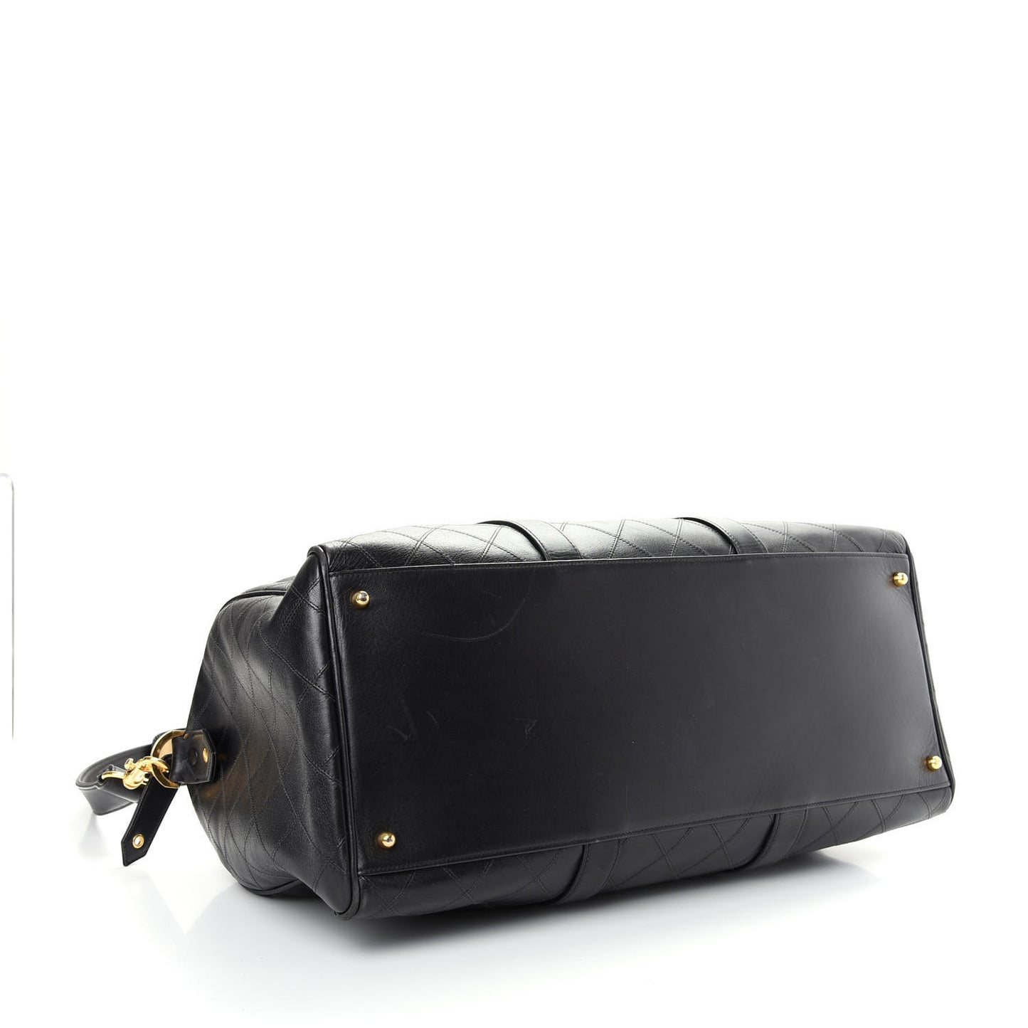 Calfskin Stitched CC Boston Black