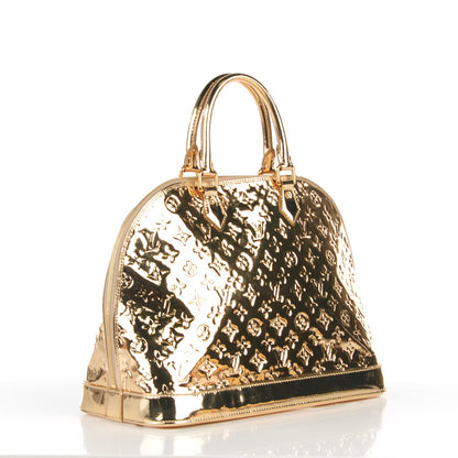 Louis Vuitton Monogram Miroir Alma MM Gold 3 of 8