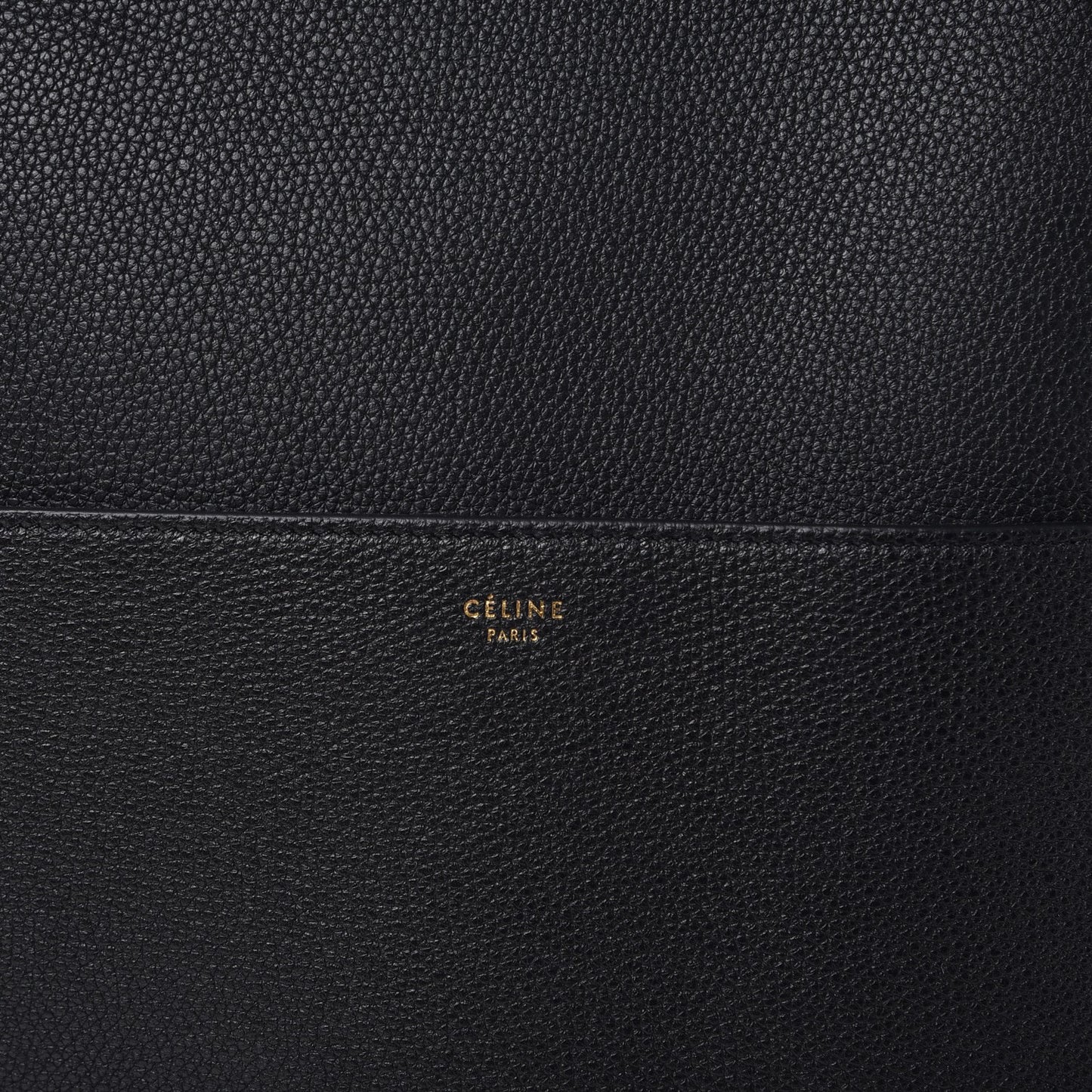Soft Grained Calfskin Sangle Bucket Bag Black