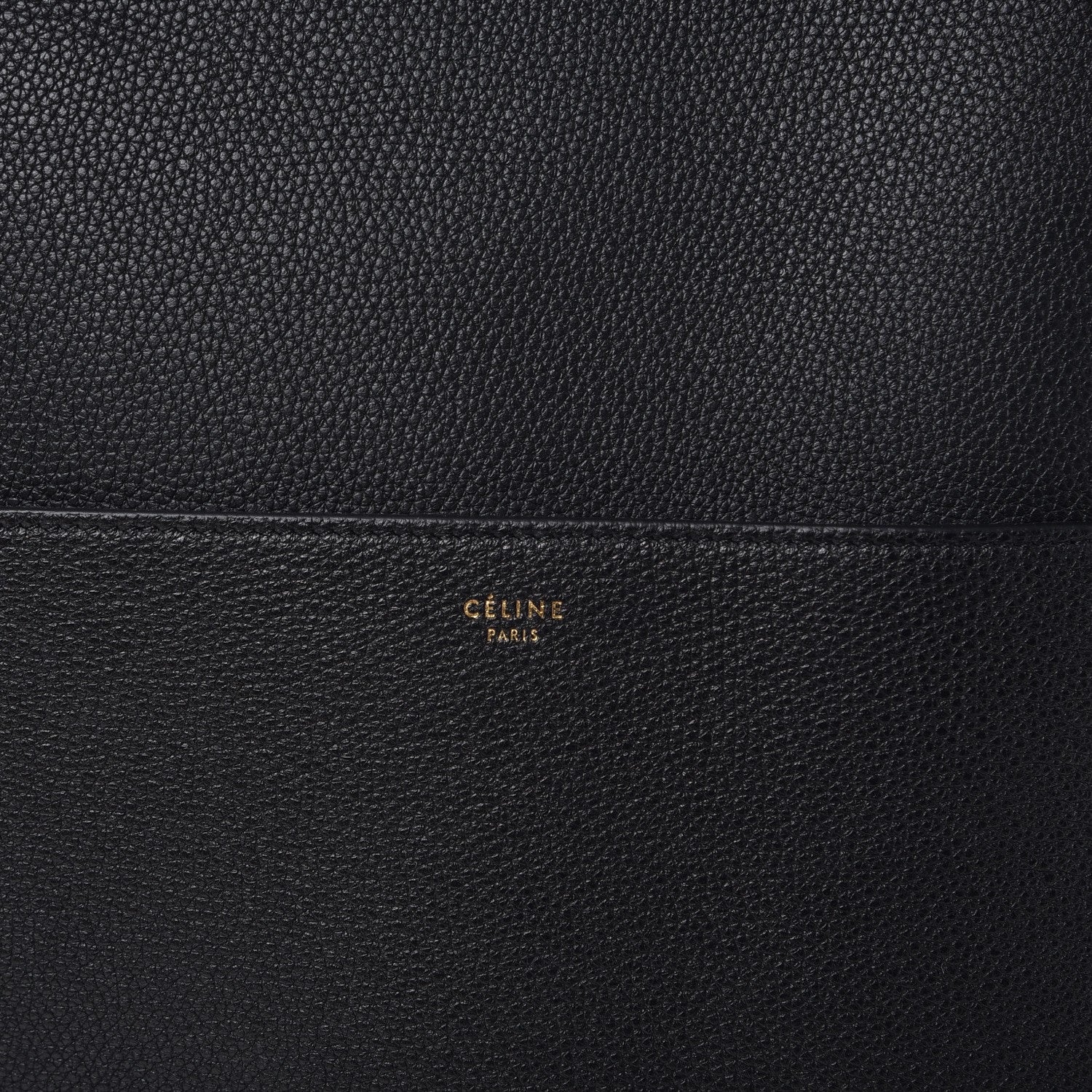 Celine Soft Grained Calfskin Sangle Bucket Bag Black 8 of 8