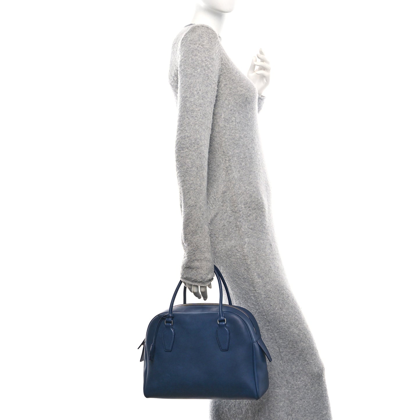 Polished Saddle Calfskin India 12 Blue Nights