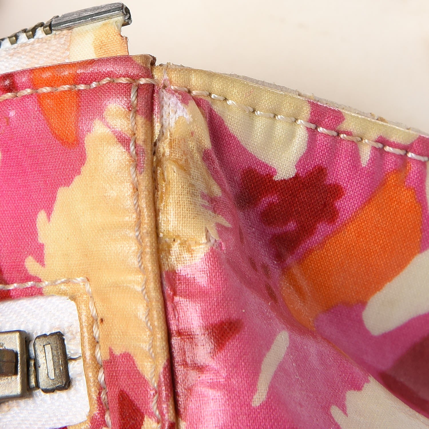 Chanel Coated Canvas Floral Print CC Cosmetic Case Multicolor 13 of 13