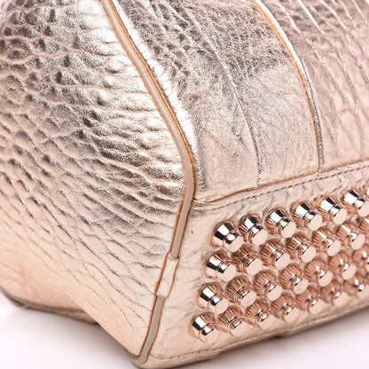 Alexander Wang Metallic Pebbled Lambskin Rockie Rose Gold Hardware 5 of 9