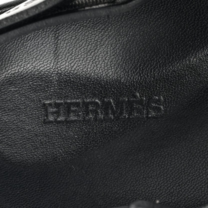 Hermes Calfskin Womens Takara Sandals 35 Black 7 of 10