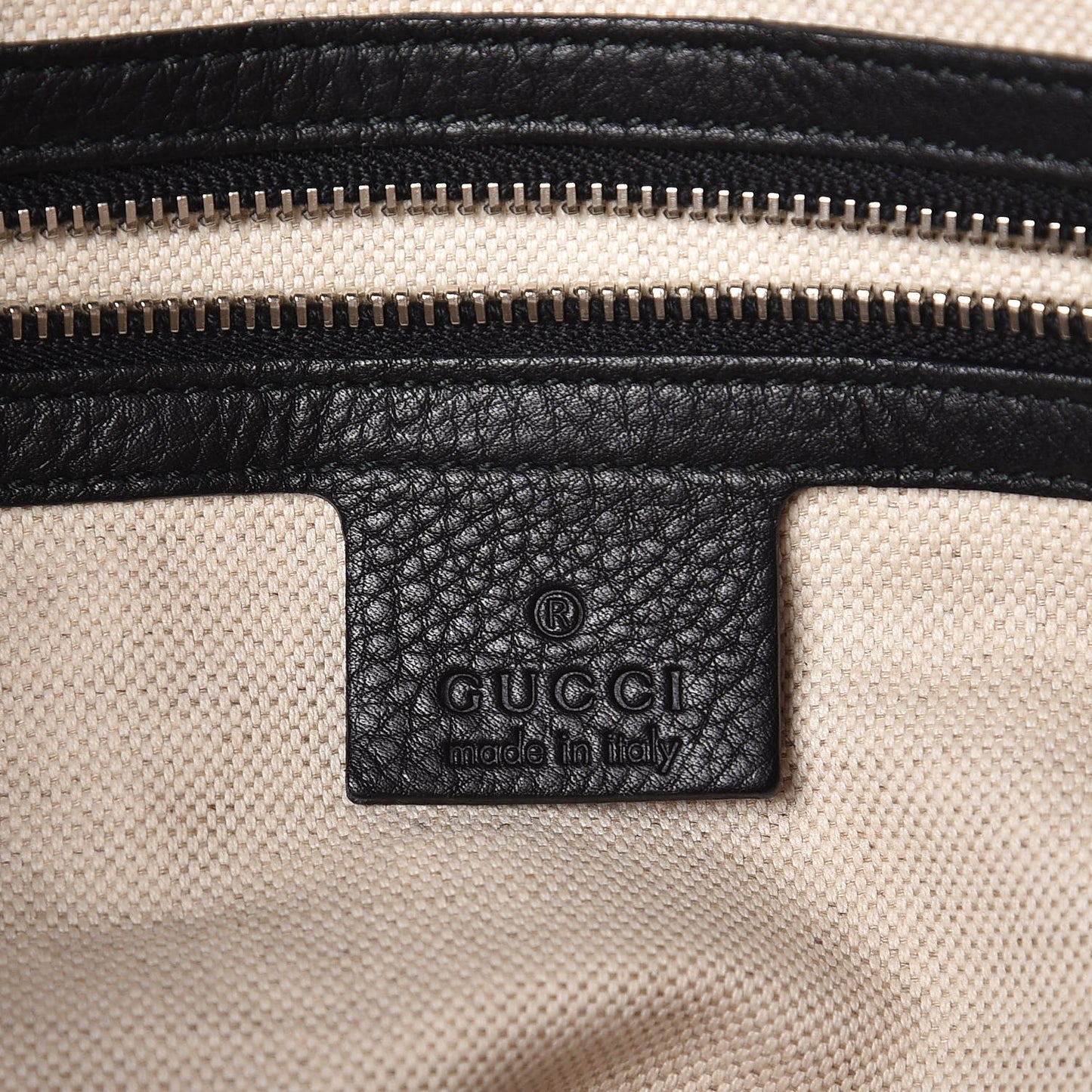 Python Large Techno Horsebit Shoulder Flap Bag Black