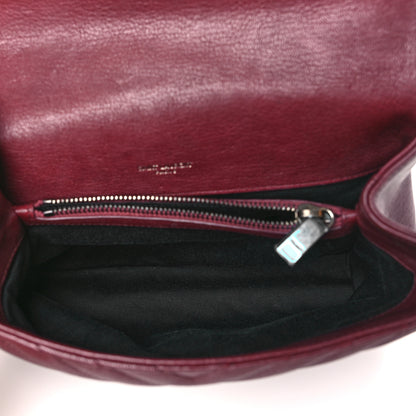 Saint Laurent Sheepskin Matelasse Chevron Monogram Medium College Bag Old Brandy 5 of 8