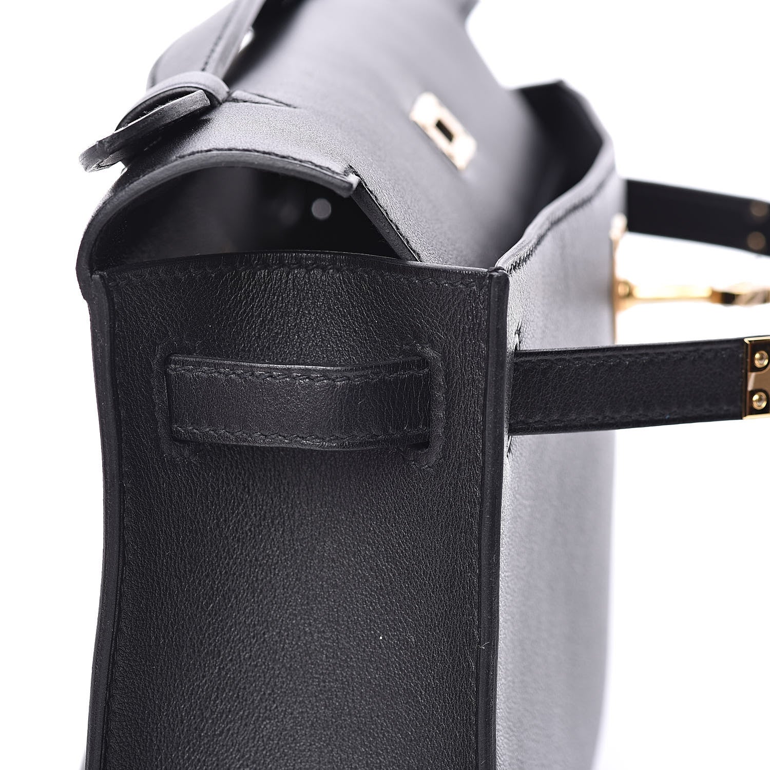 Hermes Swift Kelly Pochette Clutch Black 21 of 24