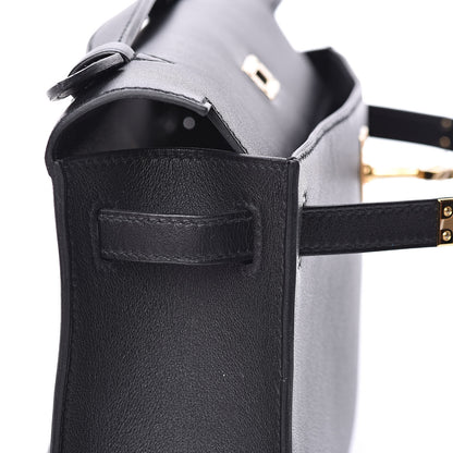 Hermes Swift Kelly Pochette Clutch Black 21 of 24