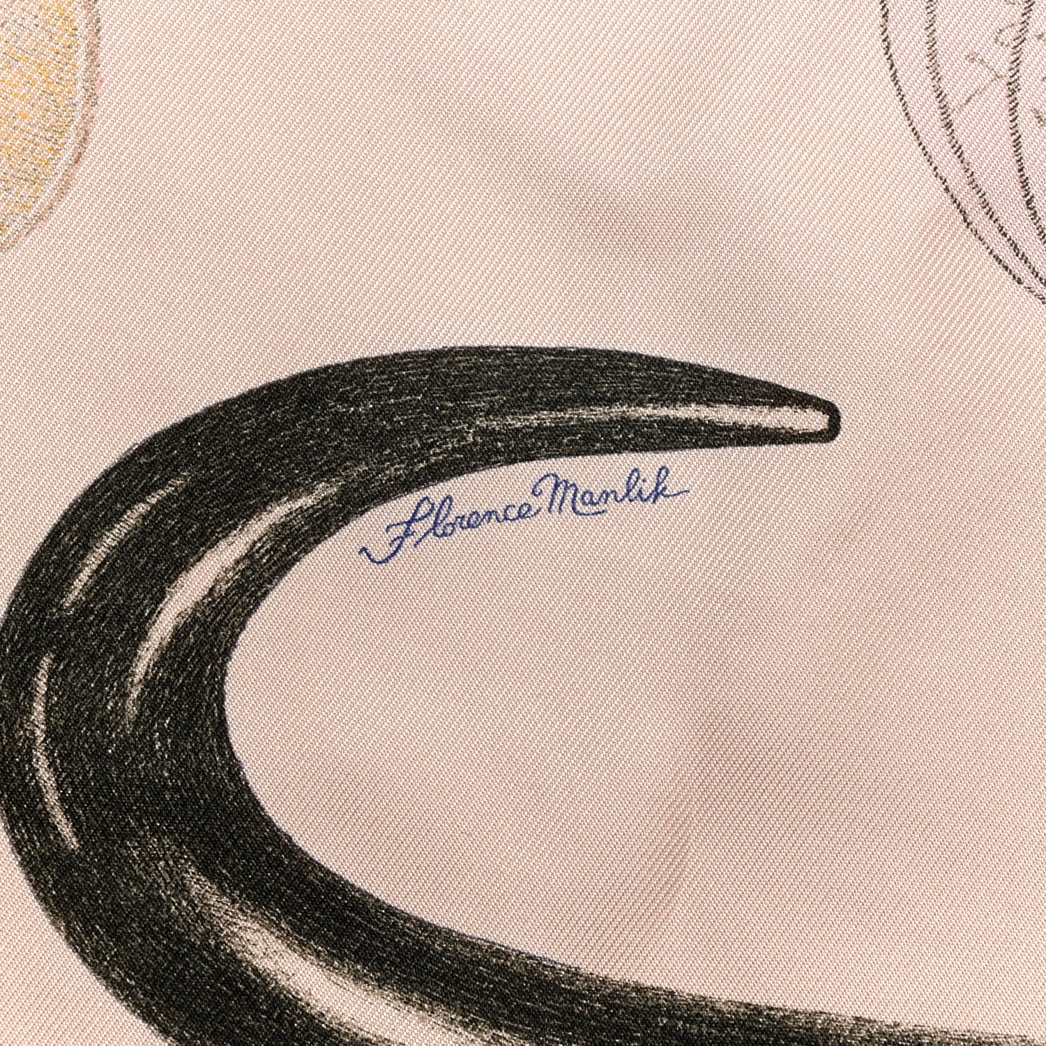 Hermes Silk Nous Sommes Inseparables Scarf 90 Rose Thé Rouge H Bronze 3 of 4