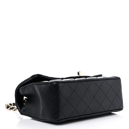 Chanel Lambskin Quilted Mini Rectangular Flap Black 4 of 12