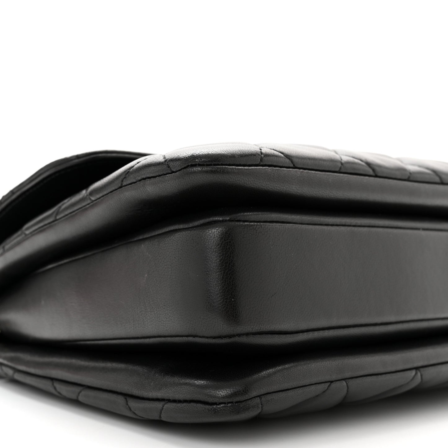 Lambskin Quilted Medium Trendy CC Flap Dual Handle Bag Black