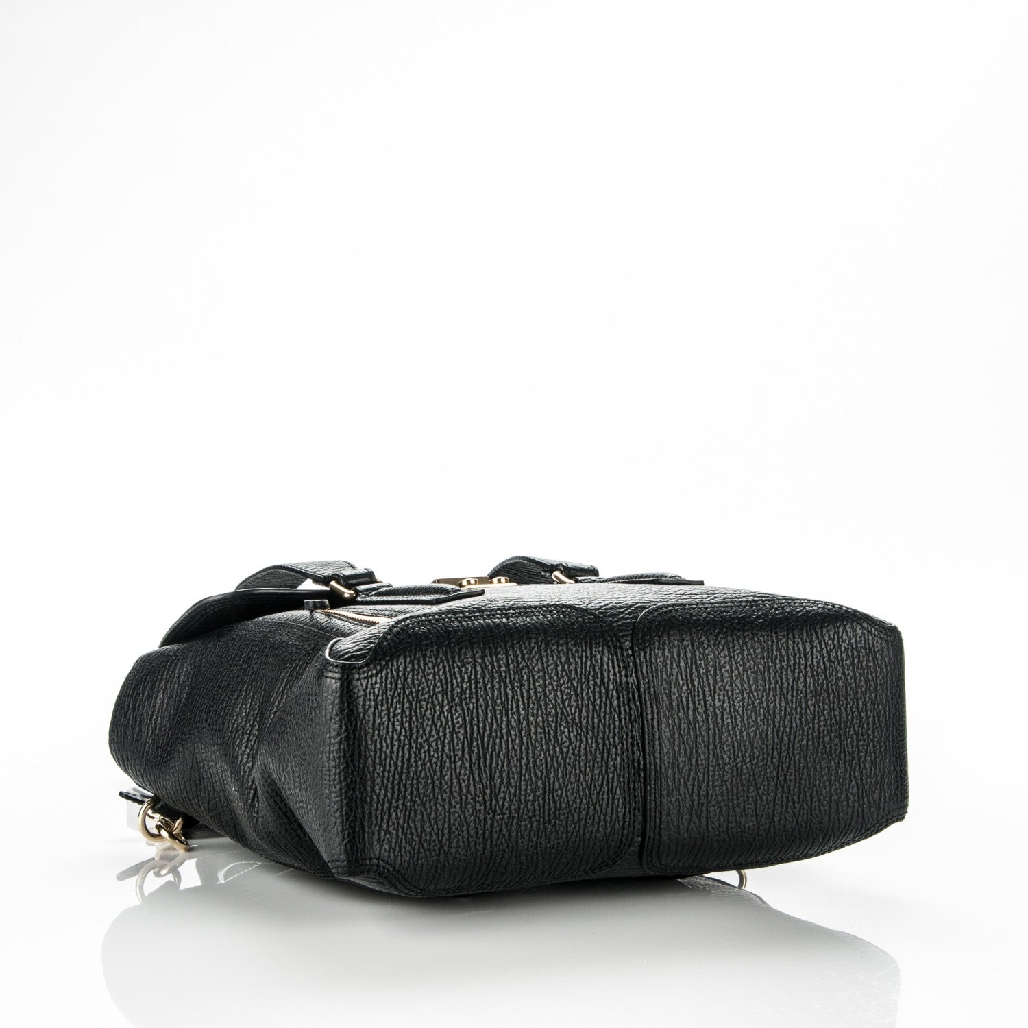 3.1 Phillip Lim 3.1 Textured Calfskin Medium Pashli Satchel Black 4 of 7