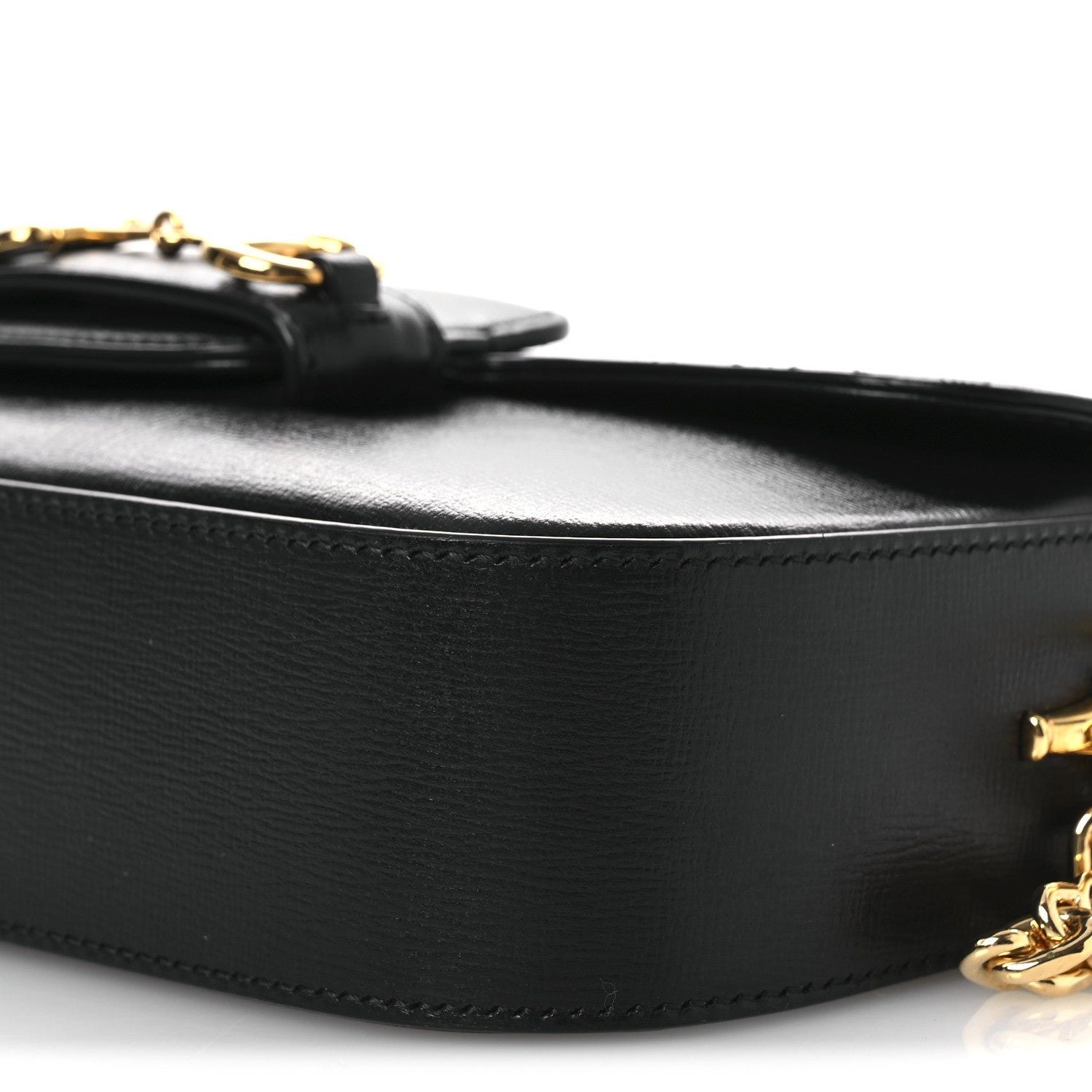 Gucci Azalea Calfskin Small Horsebit 1955 Chain Shoulder Bag Black 10 of 10