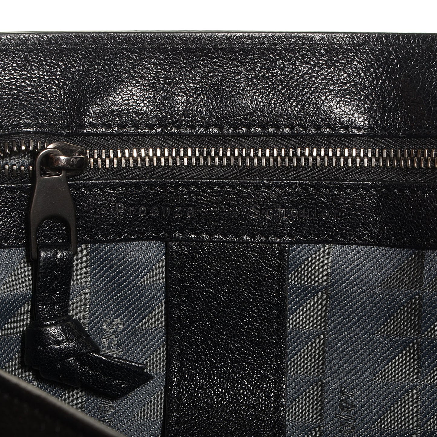 Lambskin Fringe Medium PS1 Satchel Black