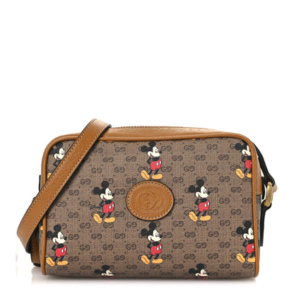 Gucci X DISNEY Mini Vintage GG Supreme Monogram Mickey Mouse Shoulder Bag Beige Vintage Sun Oil 1 of 11