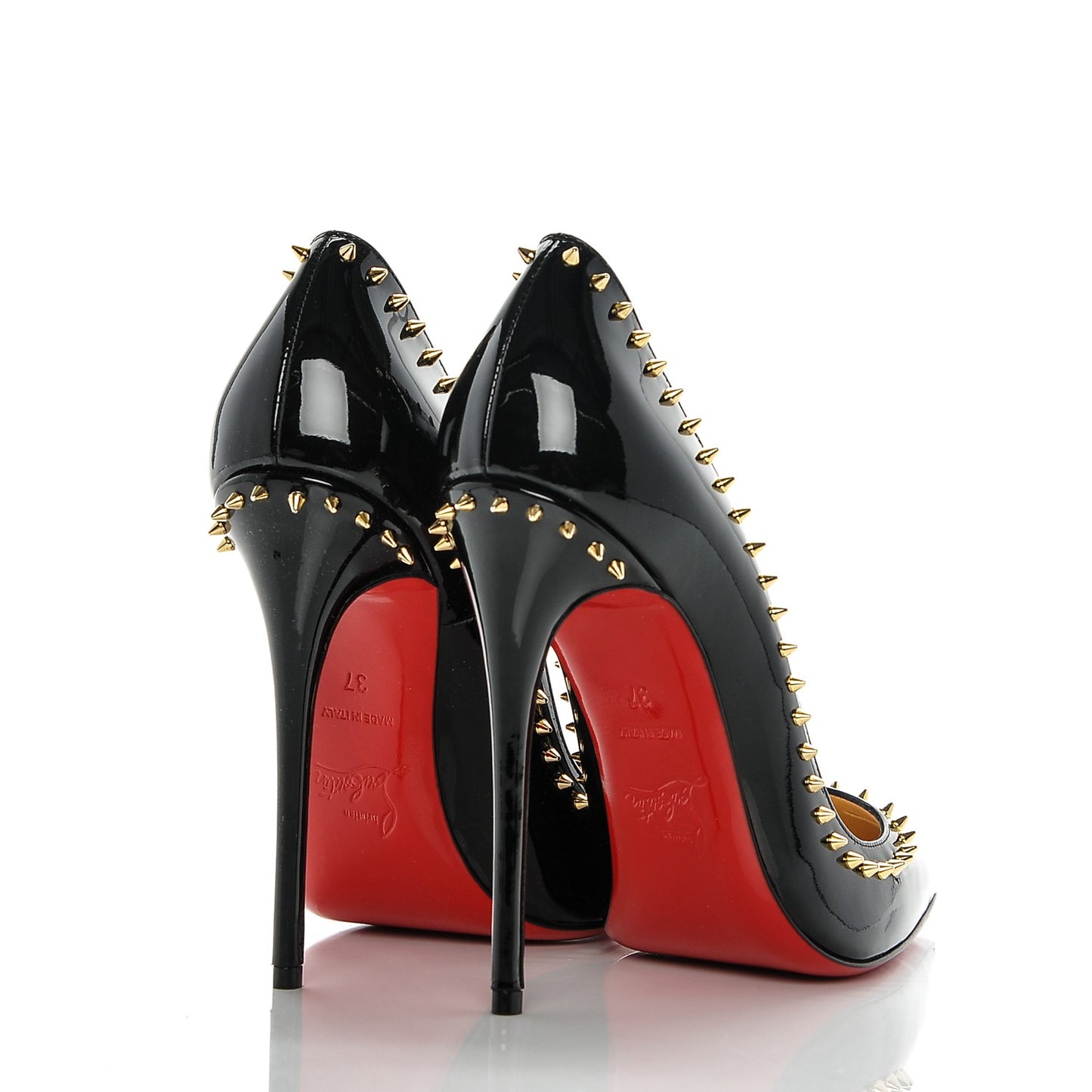 Patent Anjalina 120 Studded Pumps 37 Black