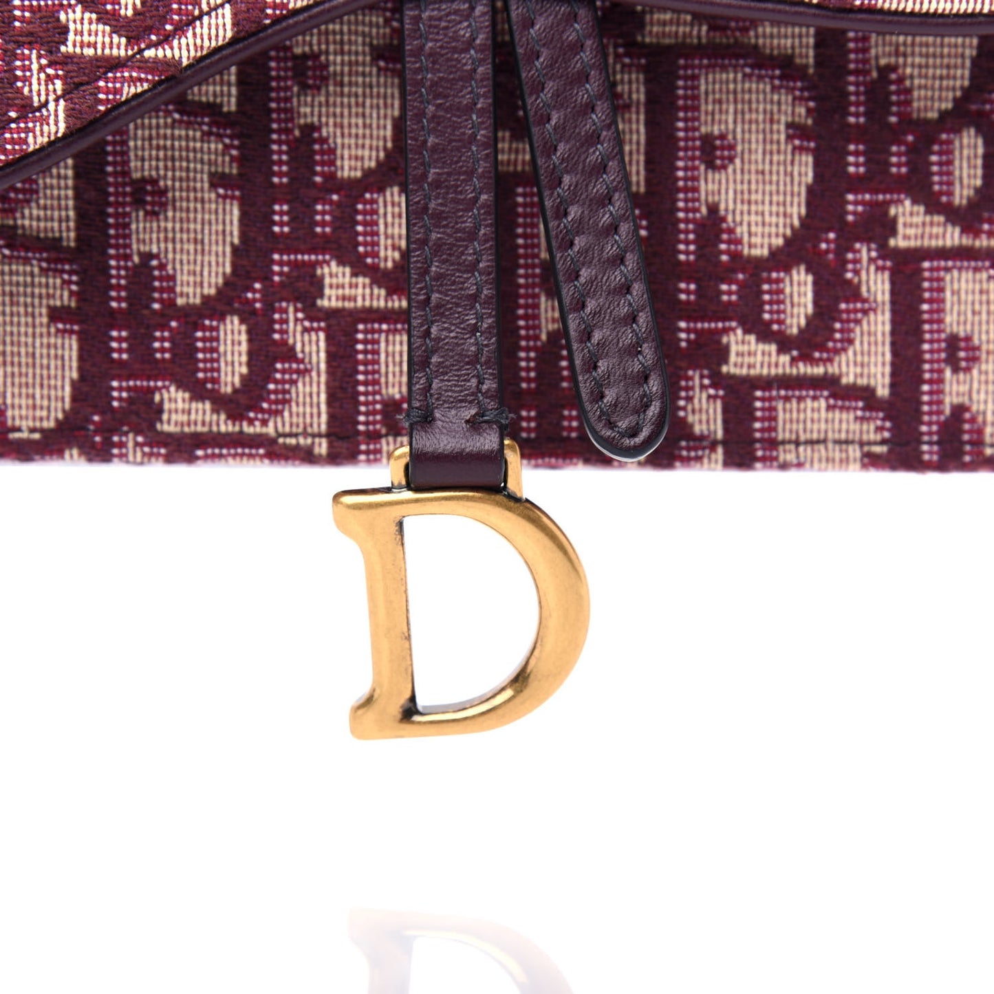 Oblique Saddle Belt Bag Bordeaux