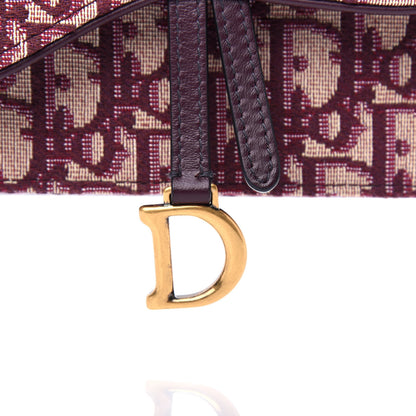 Christian Dior Oblique Saddle Belt Bag Bordeaux 10 of 11
