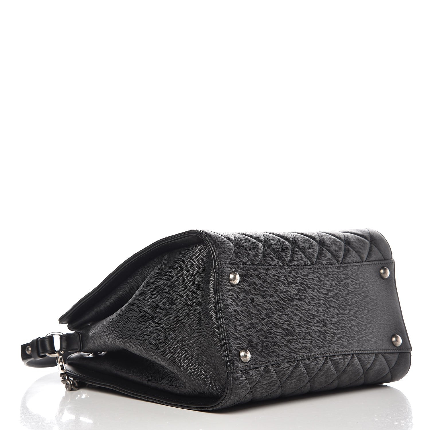 Chanel Caviar Quilted Medium CC Bucket Bag Black 5 of 8