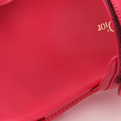 Christian Dior Lambskin Dioract Sandals 38.5 Raspberry 11 of 14