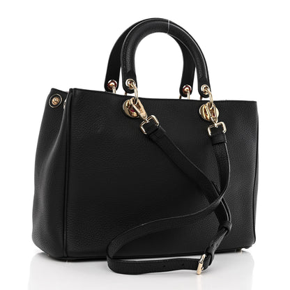 Christian Dior Bullcalf Diorissimo Tote Black Rose Indien 3 of 12