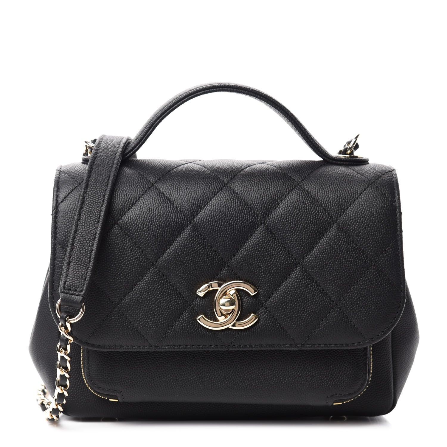 Chanel Caviar Quilted Small Business Affinity Flap Black 1 of 11