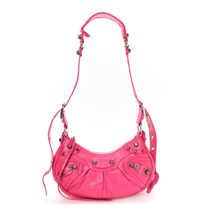 Balenciaga Agneau Arena Le Cagole Shoulder Bag XS Hot Pink 1 of 10