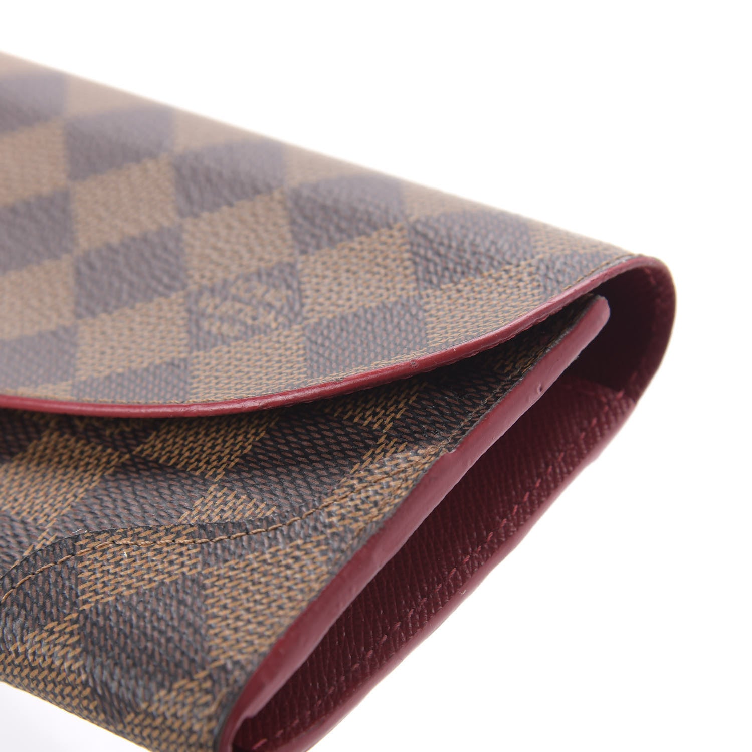 Louis Vuitton Damier Ebene Caissa Wallet Cherry 10 of 10