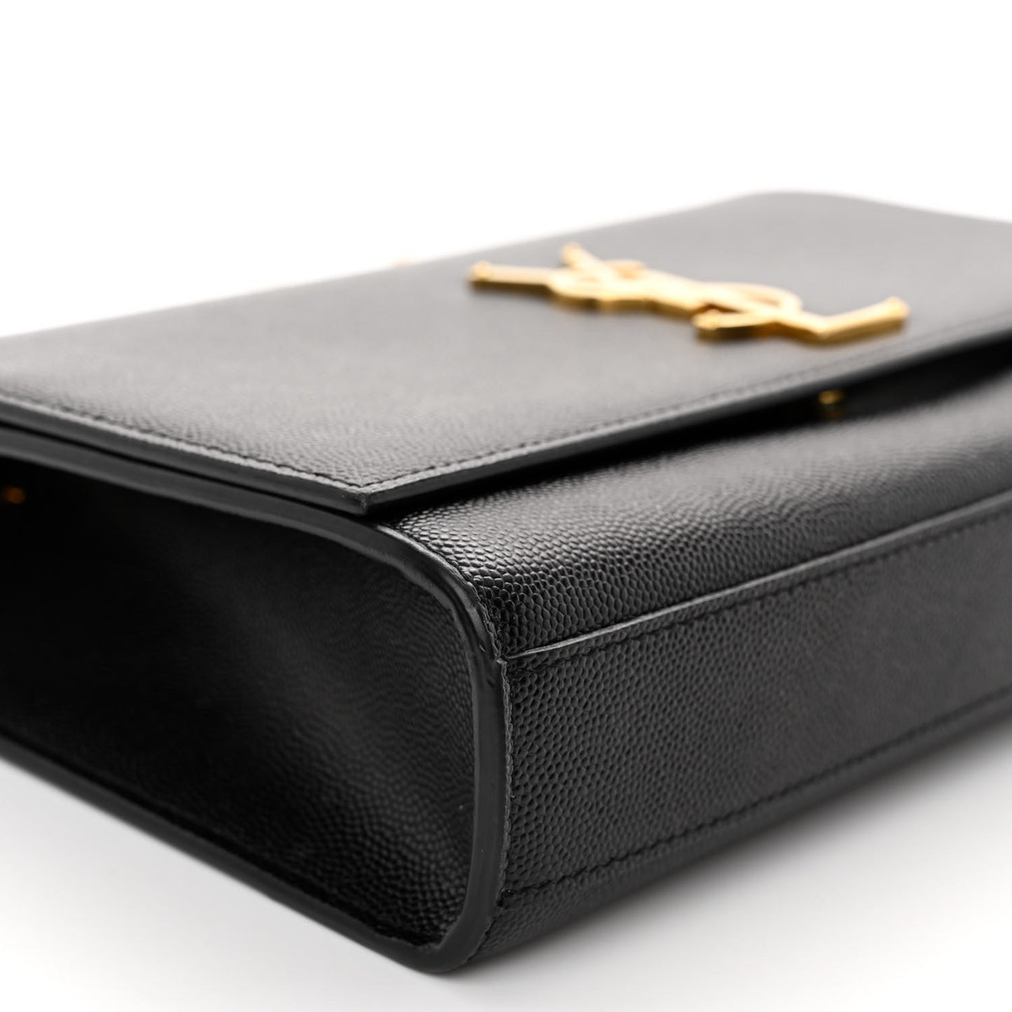 Grain De Poudre Medium Classic Monogram Kate Satchel Black