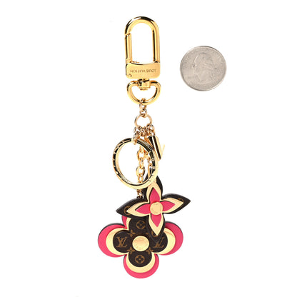 Louis Vuitton Monogram Blooming Flowers Bag Charm Key Holder Brown 2 of 4
