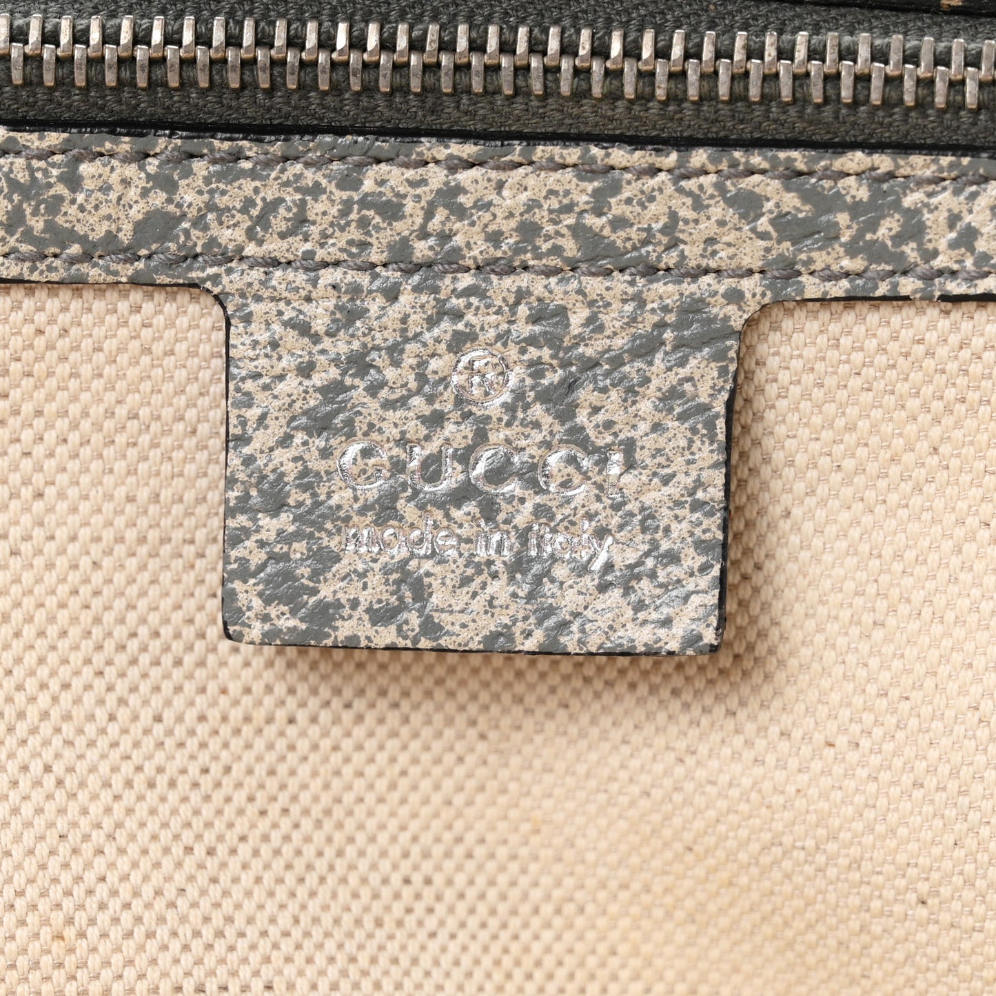 Calfskin Large New Bamboo Top Handle Bag Light Grey