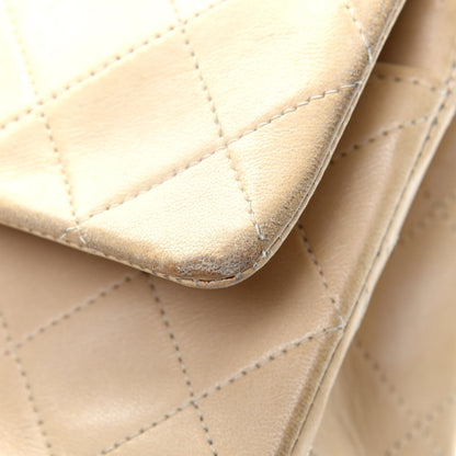 Chanel Lambskin Quilted Small Double Flap Beige 26 of 29