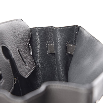Hermes Taurillon Clemence Birkin 35 Graphite 18 of 37