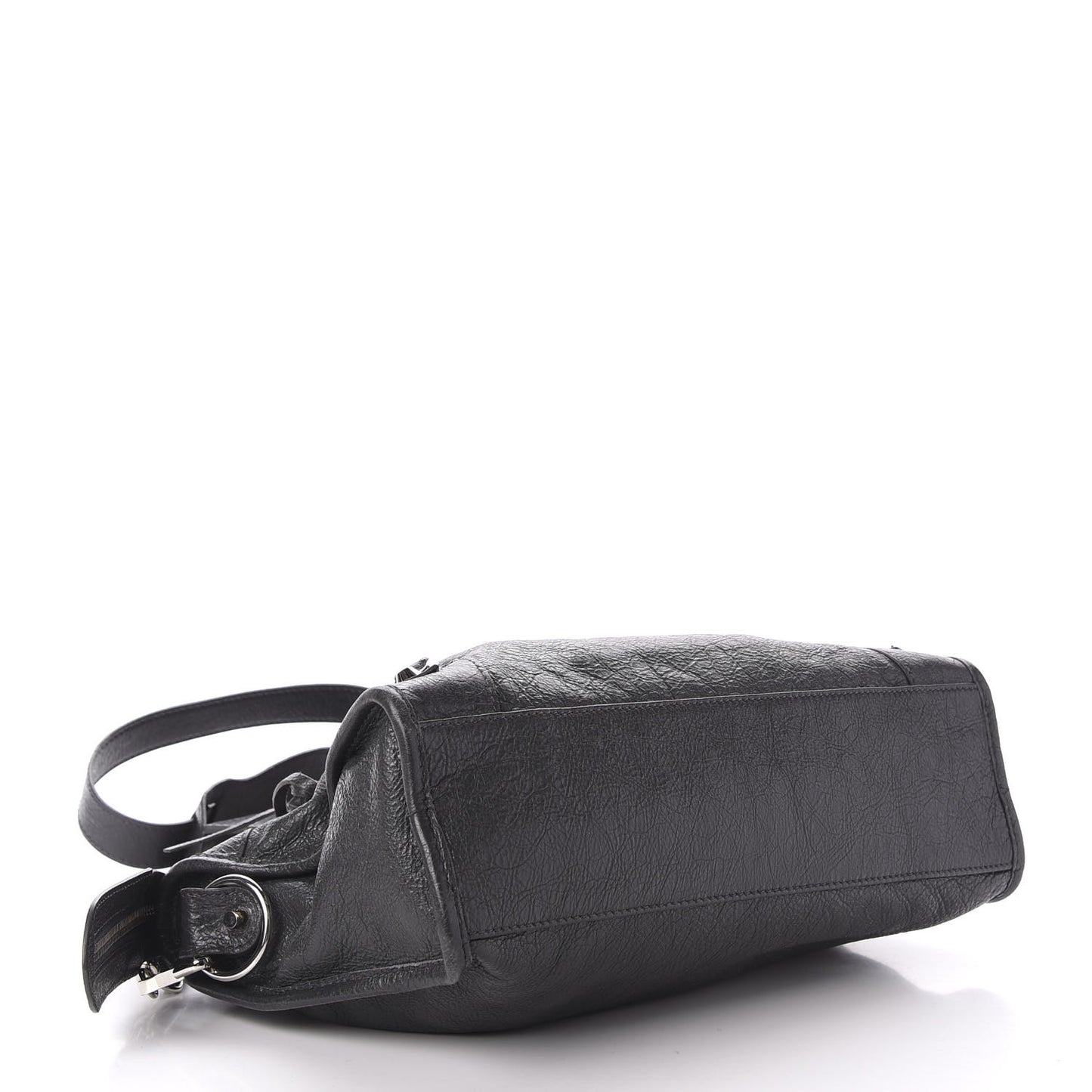 Agneau Classic Silver Hardware S City Black Gris Fossile