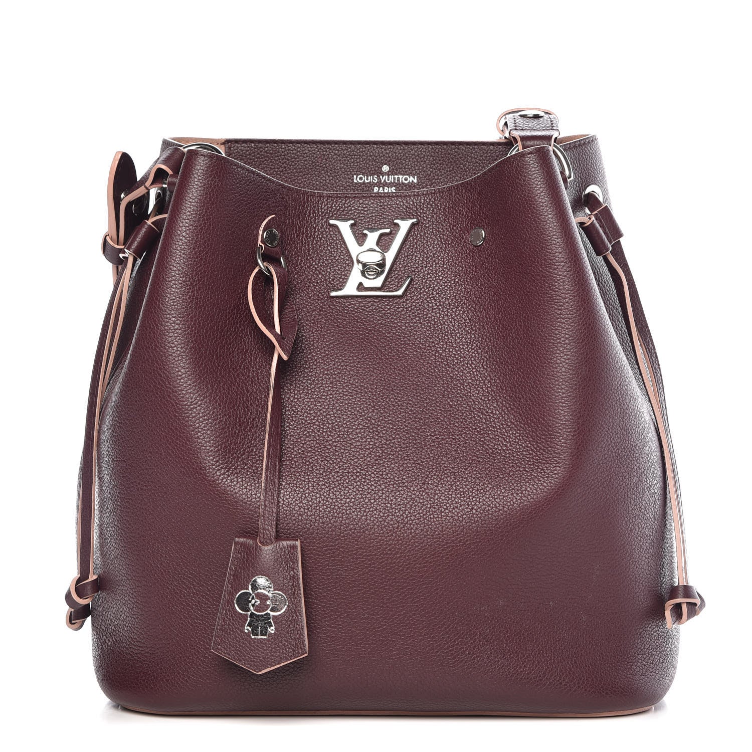 Louis Vuitton Calfskin Lockme Bucket Prune 1 of 12