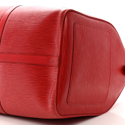 Louis Vuitton Epi Keepall 50 Castillan Red 9 of 13