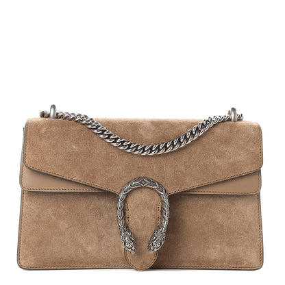 Gucci Suede Small Dionysus Shoulder Bag Taupe 1 of 14