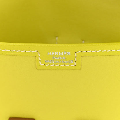 Hermes Swift Jige Elan Clutch Lime 6 of 11