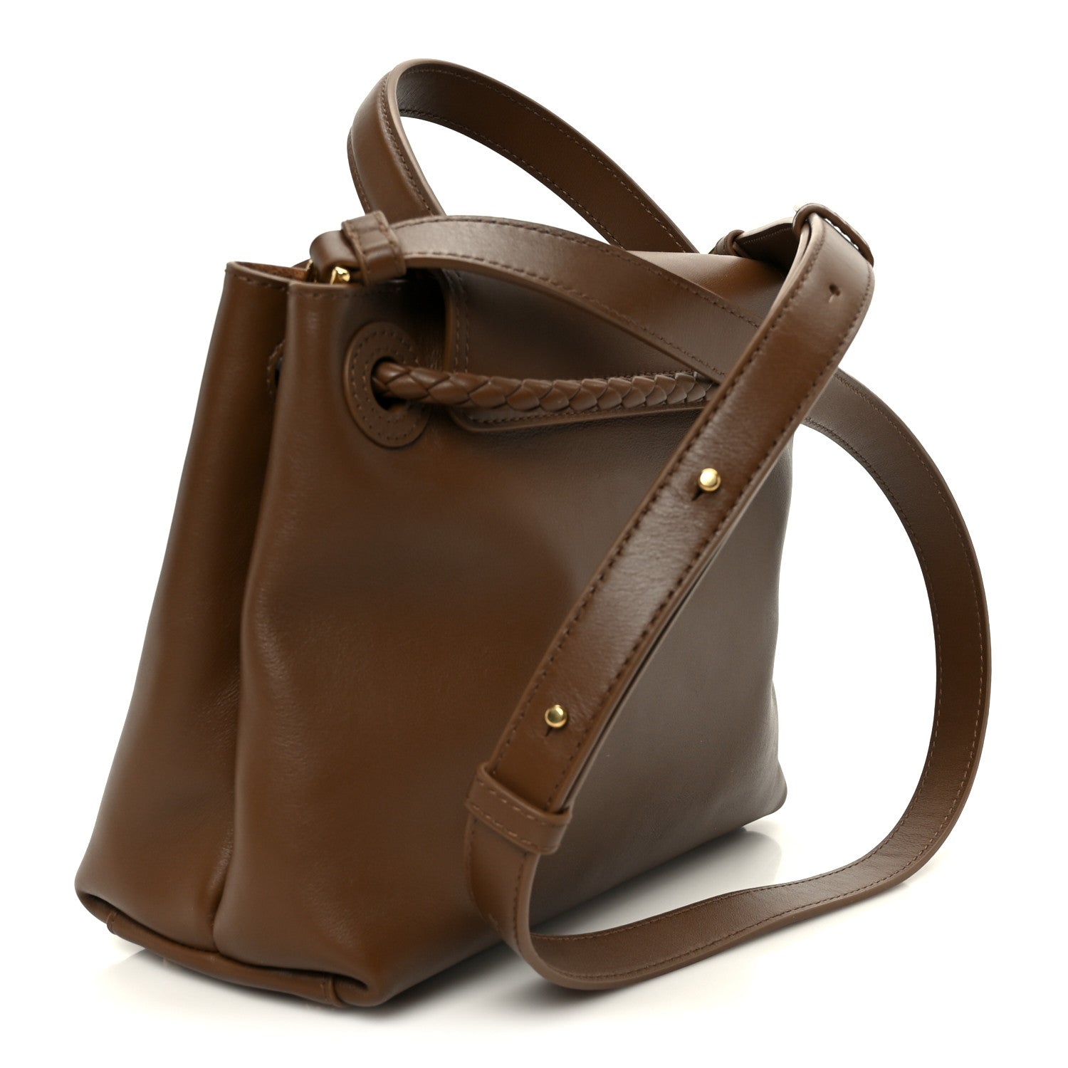 Bottega Veneta Silky Calfskin Small Ciao Ciao Nocciola 3 of 12